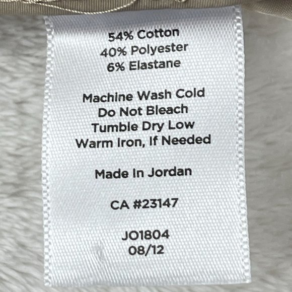 Talbots Pants Womens 4 Tan Heritage British Khaki Trouser Straight Career Office - Picture 12 of 13